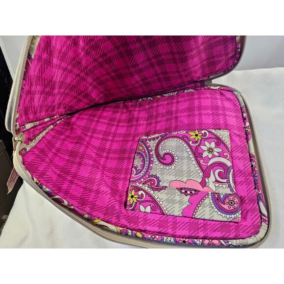 Vera Bradley Laptop Sleeve 13"-14" Pink Paisley Print Quilted Case - Pre-owned! - Picture 9 of 11